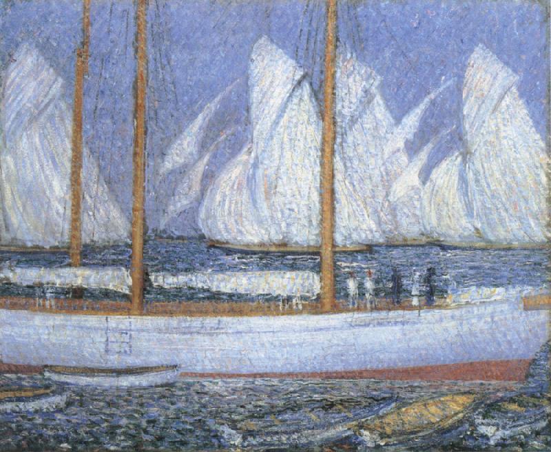 Philip Wilson Steer A Procession of Yachts China oil painting art